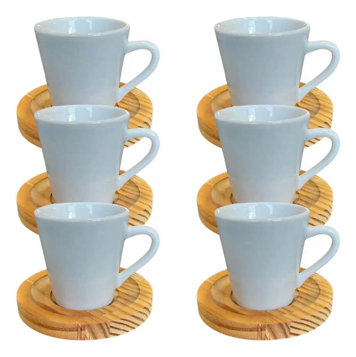 Jogo Xícaras Porcelana 12 Peças